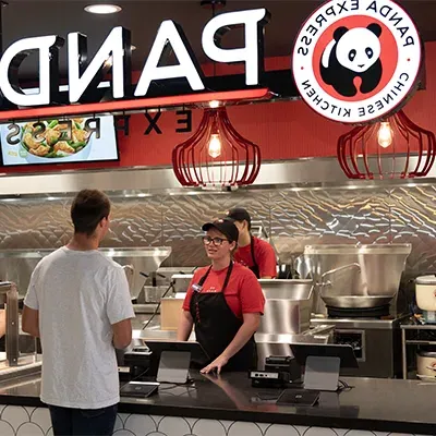 Student ordering Panda Express